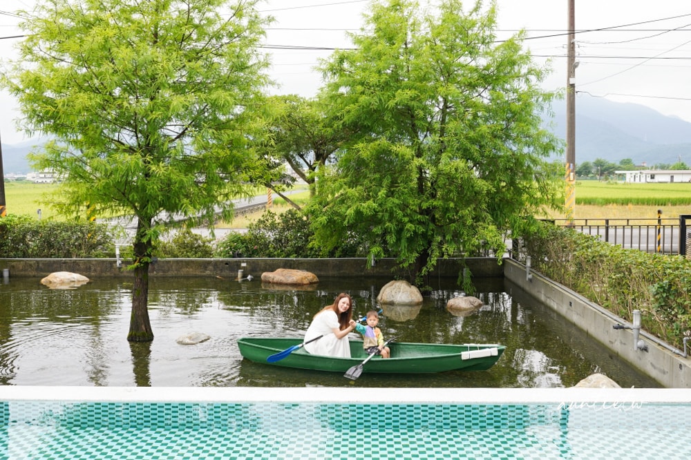 【宜蘭】冬山|小島天光,獨棟清水模建築,生態池環繞,田野邊包棟民宿,可划船還有戶外泳池! - 第14張圖
