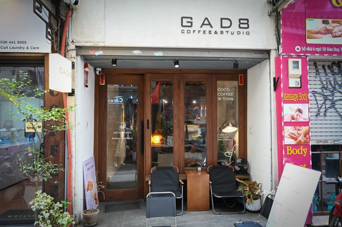 【河內咖啡廳】老城區 GAD8 咖啡｜椰子咖啡表現出色，金沙可頌也好吃